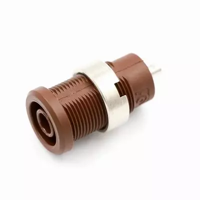 PJP 3275-I Brown Safety Banana Socket